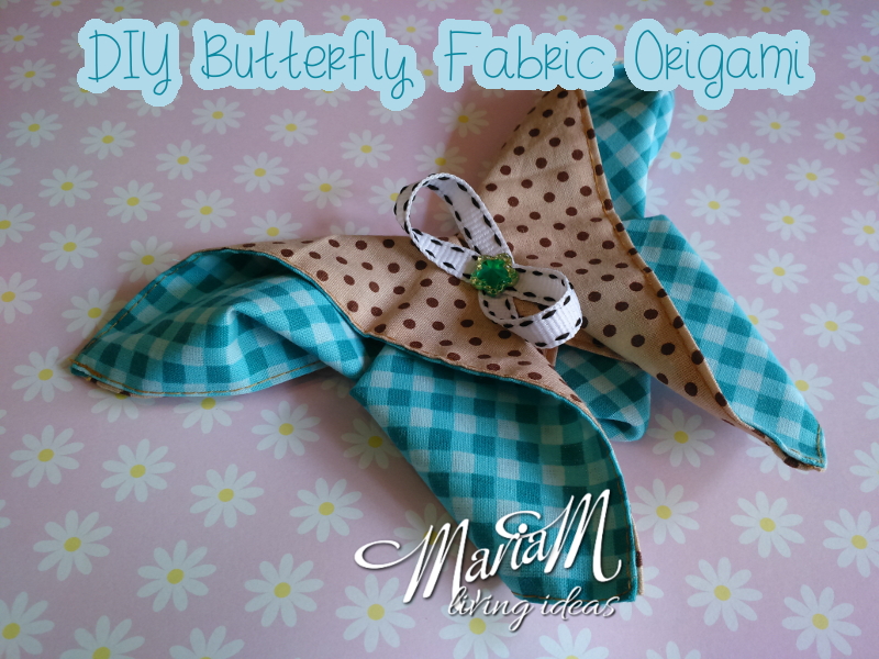 fabric origami butterfly