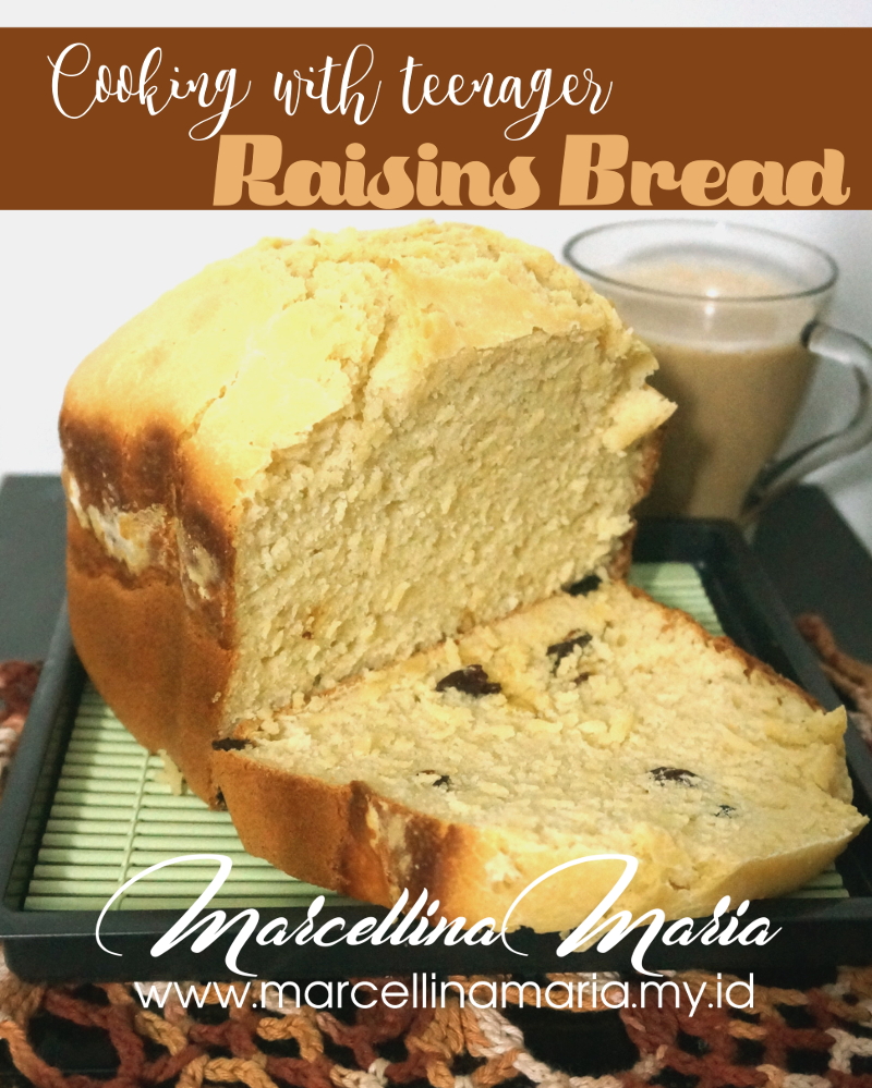 Cooking with teenager: raisins bread, super easy with bread maker
